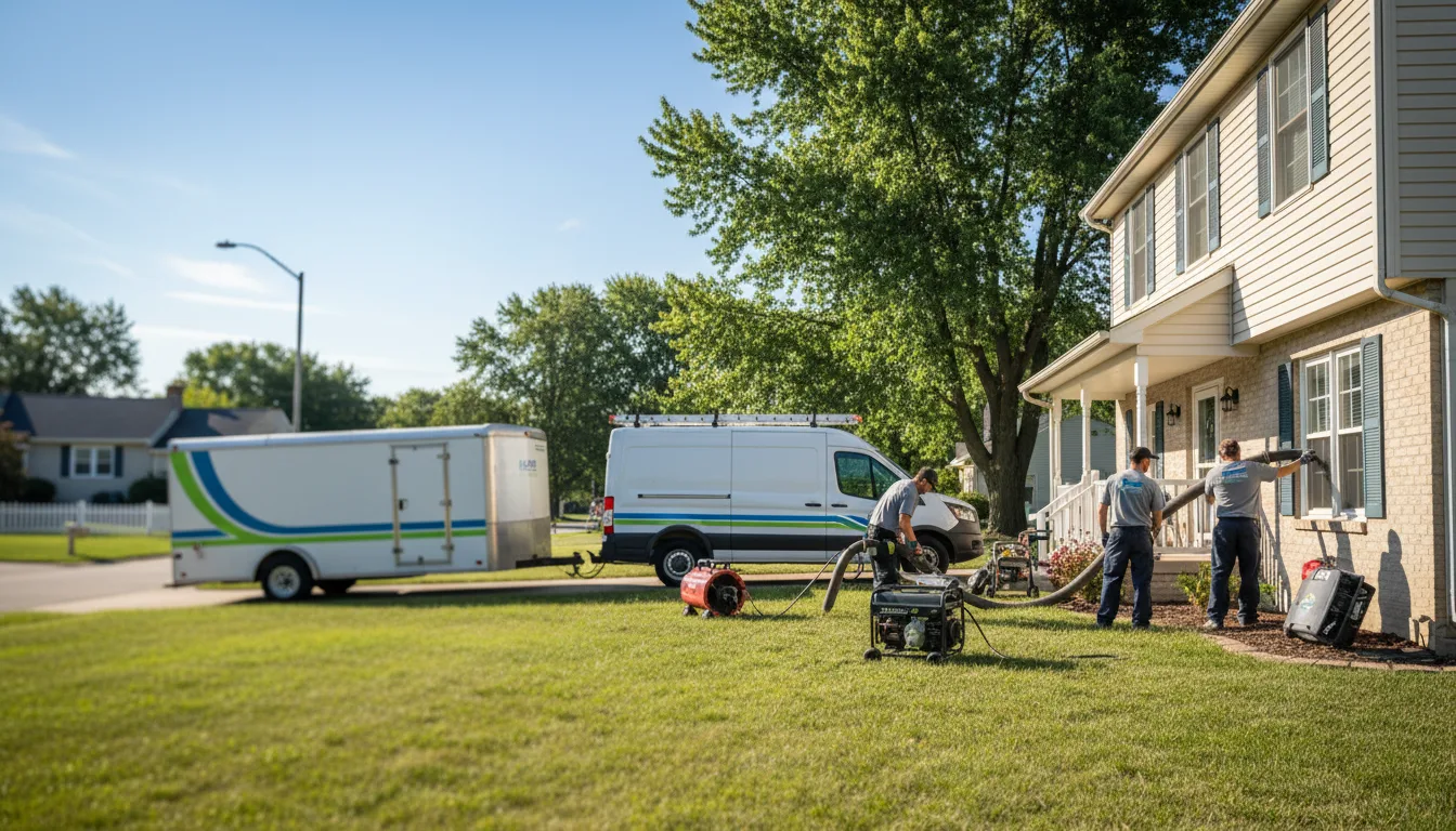 Flooded Basement Restoration And Cleanup With Repair in Carol Stream, IL near me